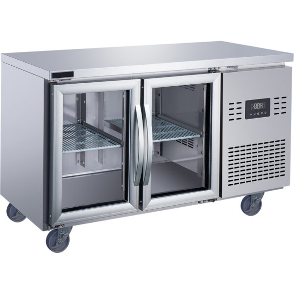 Kommertskülmik 2 klaasustega ustega 1350x700x850mm | Adexa T147RG
