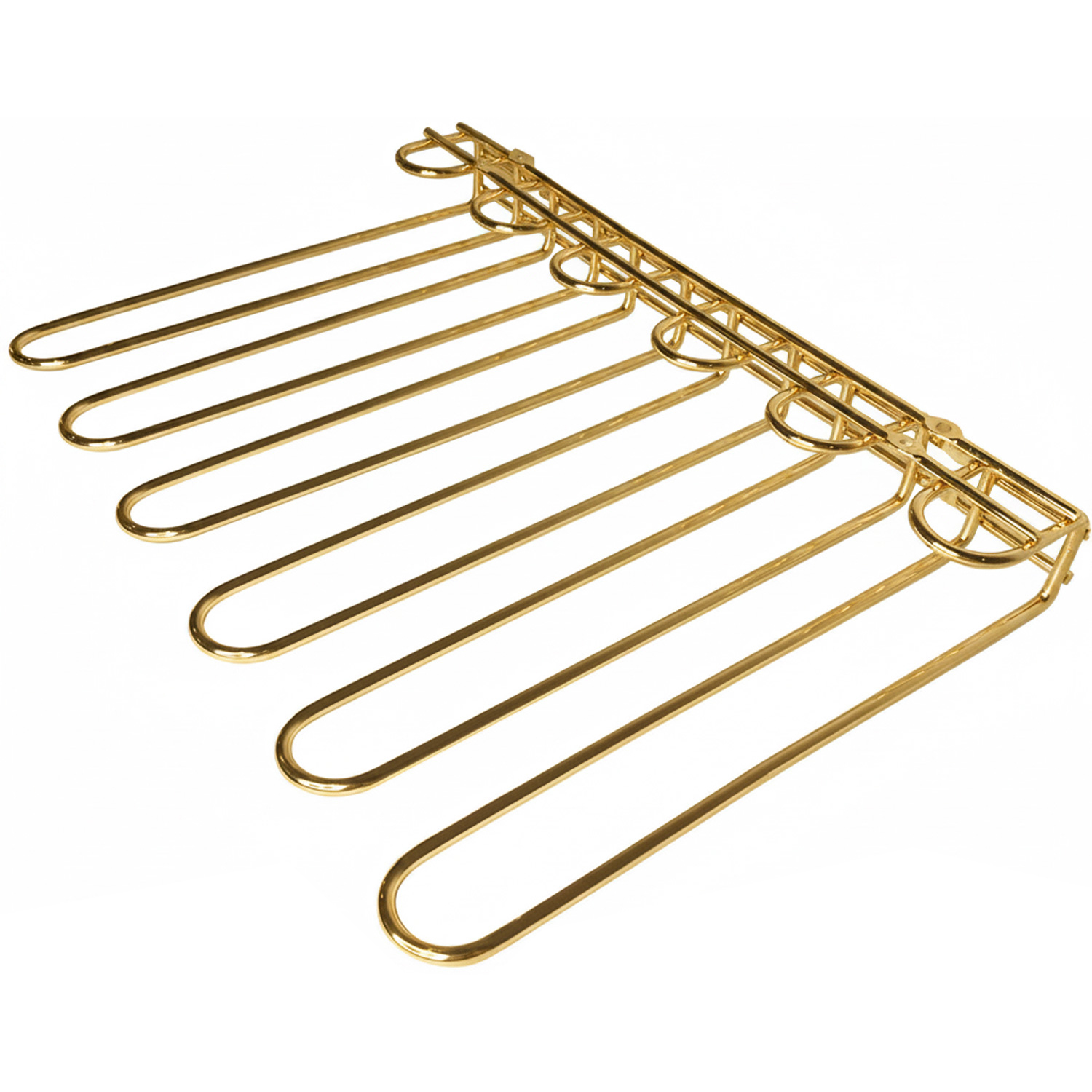 Veiniklaaside hoidik Veiniklaaside hoidik, kuldne, lakke kinnitatav, pikkus 450mm, mahutab 20 veiniklaasi | Adexa WGR5G - Image 1