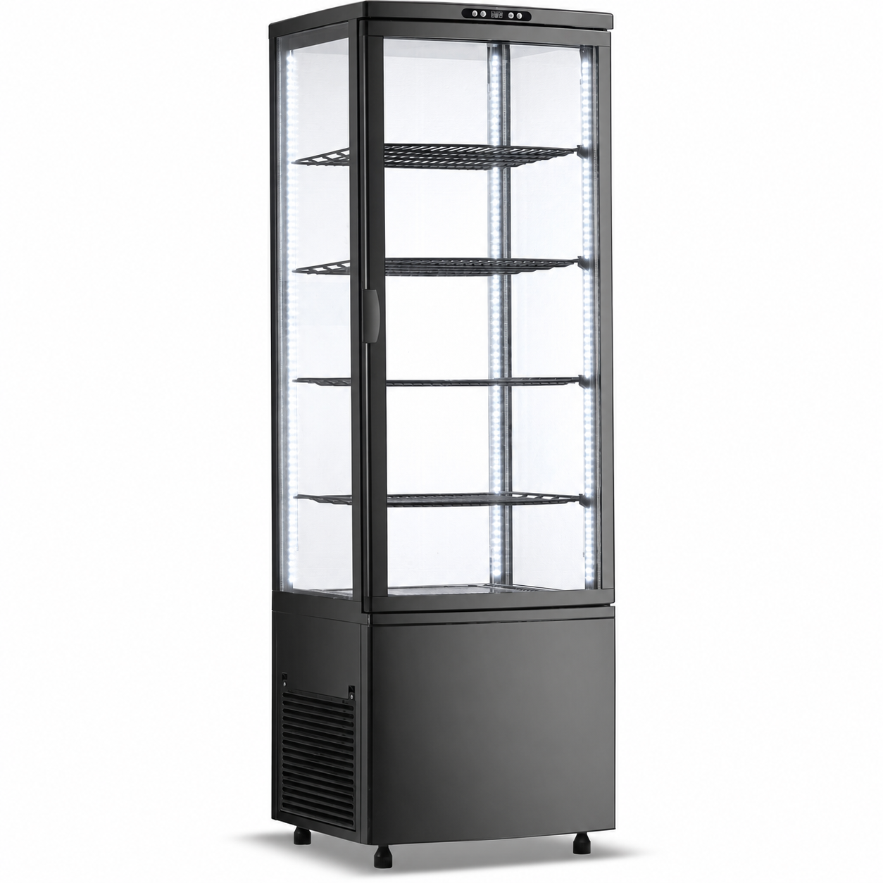 Suur Külmvitriin Suur Külmvitriin, 238 liitrit, 4 riiulit, must, | Adexa CL238B - Image 1