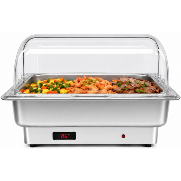 Marmiit Roll-top Chafer GN1/1 Roostevaba teras Plastikust kate 9 liitrit | Adexa ECD09A2