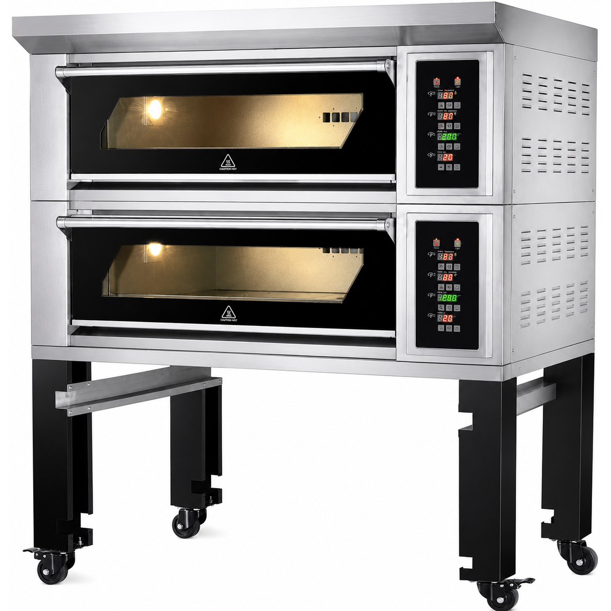 Pagarikamber Elektriline 2 kambriga 4 x 400x600mm ahjuplaati 400°C Digitaalsed juhtnupud 13.2kW 380V | Adexa HTD40KI Pagarikamber Elektriline 2 kambriga 4 x 400x600mm ahjuplaati 400°C Digitaalsed juhtnupud 13.2kW 380V | Adexa HTD40KI - Image 1