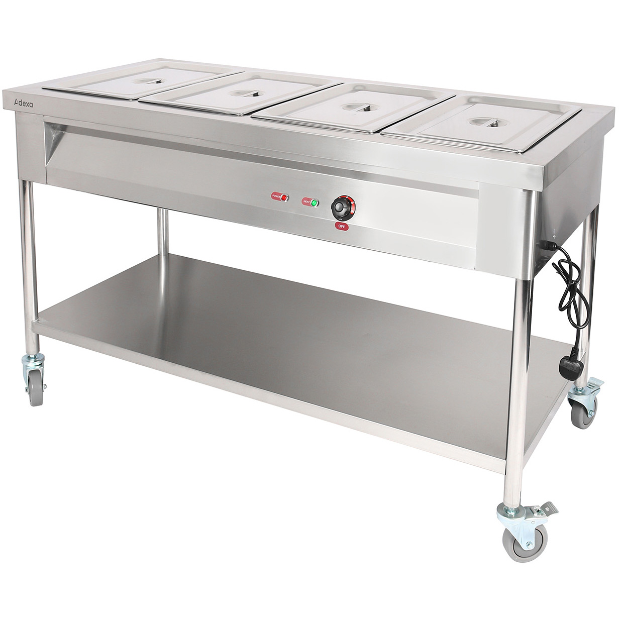 Mobiilne Bain Marie toidu soojendustabel 4xGN1/1 | Adexa PFT15070 Mobiilne Bain Marie toidu soojendustabel 4xGN1/1 | Adexa PFT15070 - Image 1